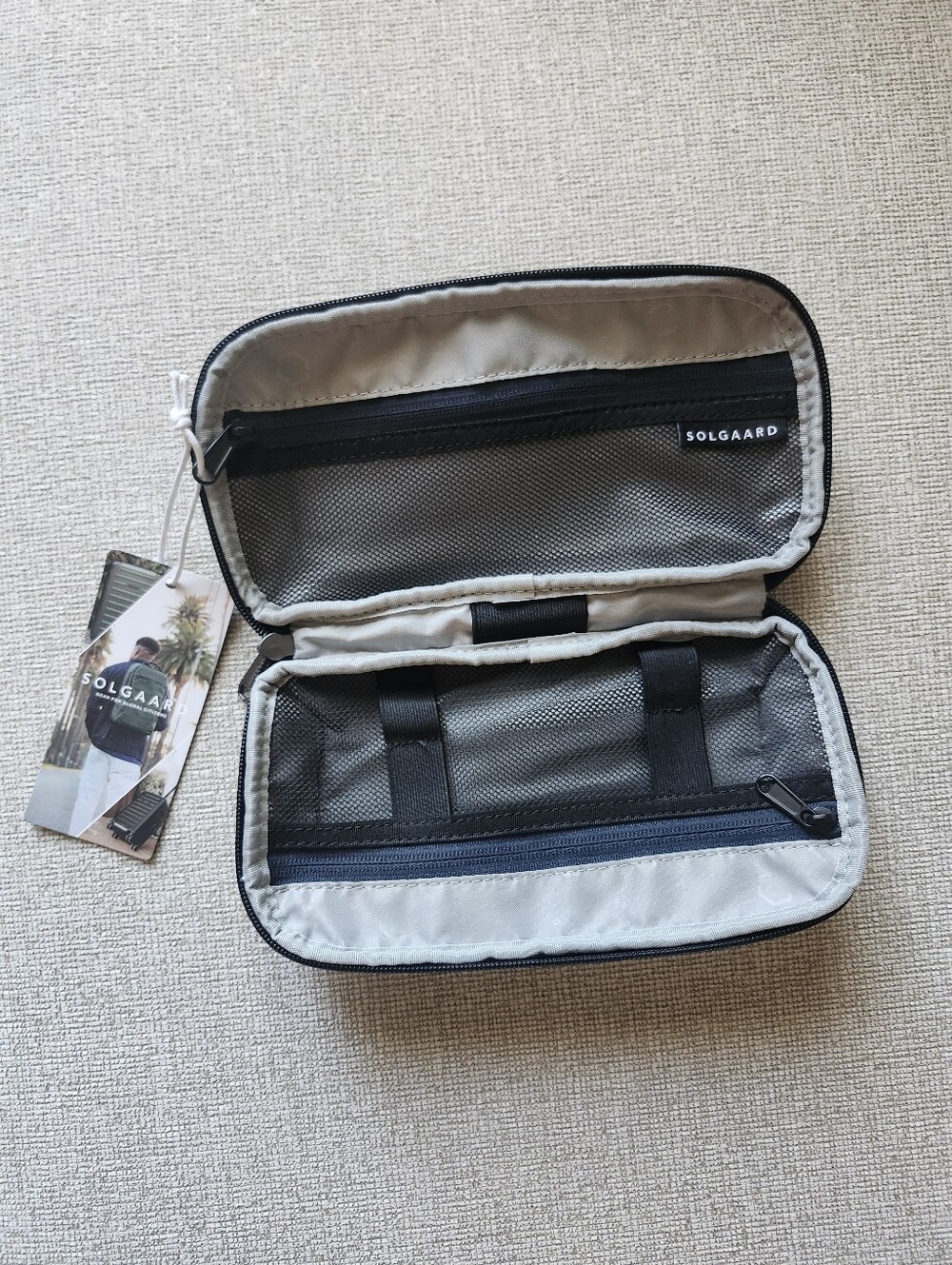 NWT SOLGAARD Shore-Tex LifeKit G23 Ballistic Black Toiletry Bag Organizer
